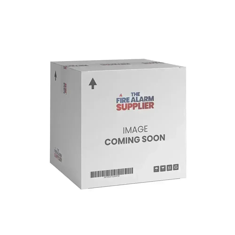 Det-Tronics fire alarm detector model 014046-212 PIRECLA14A1T1, shown in a professional installation setting.