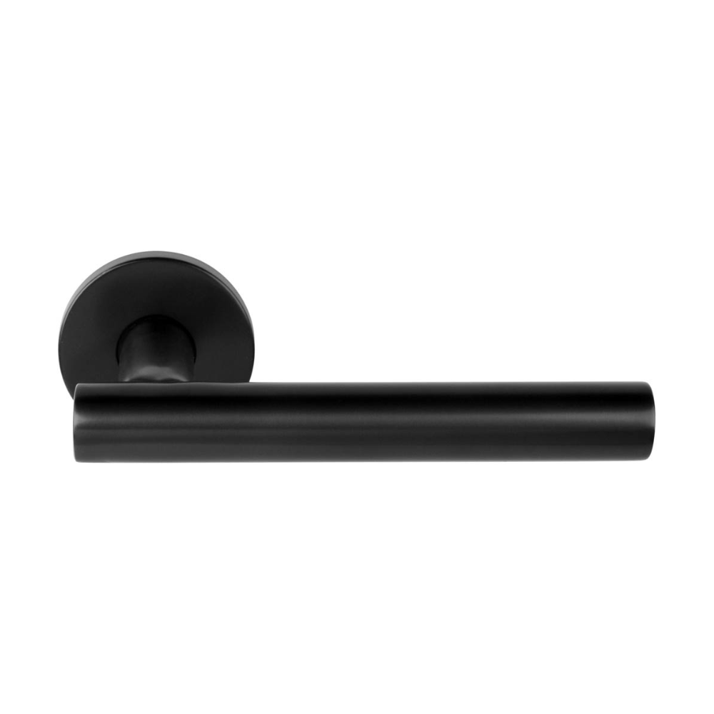 Formani voordeurset knop/kruk LB7-19 Zwart PVD – productweergave