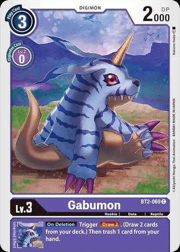 Digimon Trading Card Game Release Special Booster Common Gabumon BT2-069