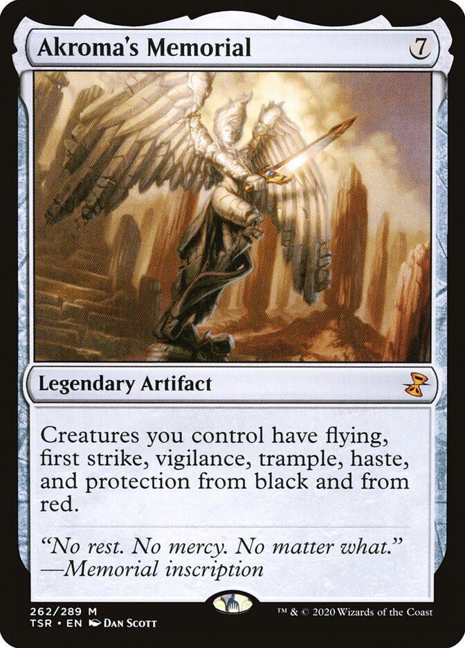 Does this card give creatures you control flying, first strike, vigilance, trample, haste, and protection from black and from red? : r/magicthecirclejerking