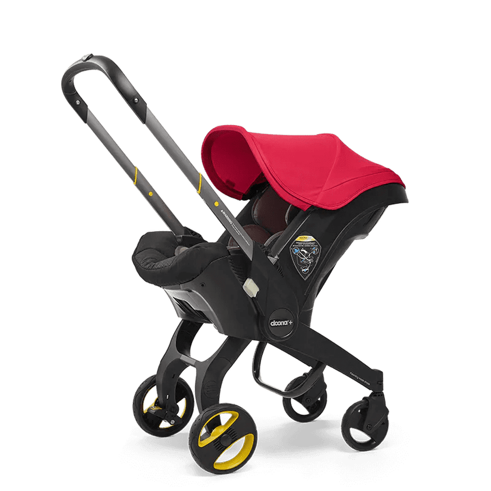 DoonaDoona Flame Red Infant Car Seat/Stroller with BaseBabysupermarket