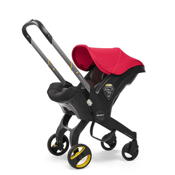 DoonaDoona Flame Red Infant Car Seat/Stroller with BaseBabysupermarket