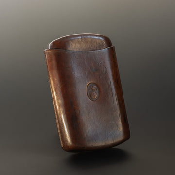 Very Large Victorian Leather Cigar Case