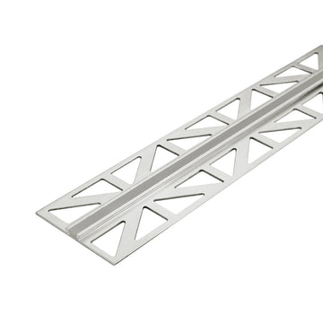 Dehn- und Bewegungsfugenprofil DURAFLEX METALL Aluminium grau 15mm 250cm