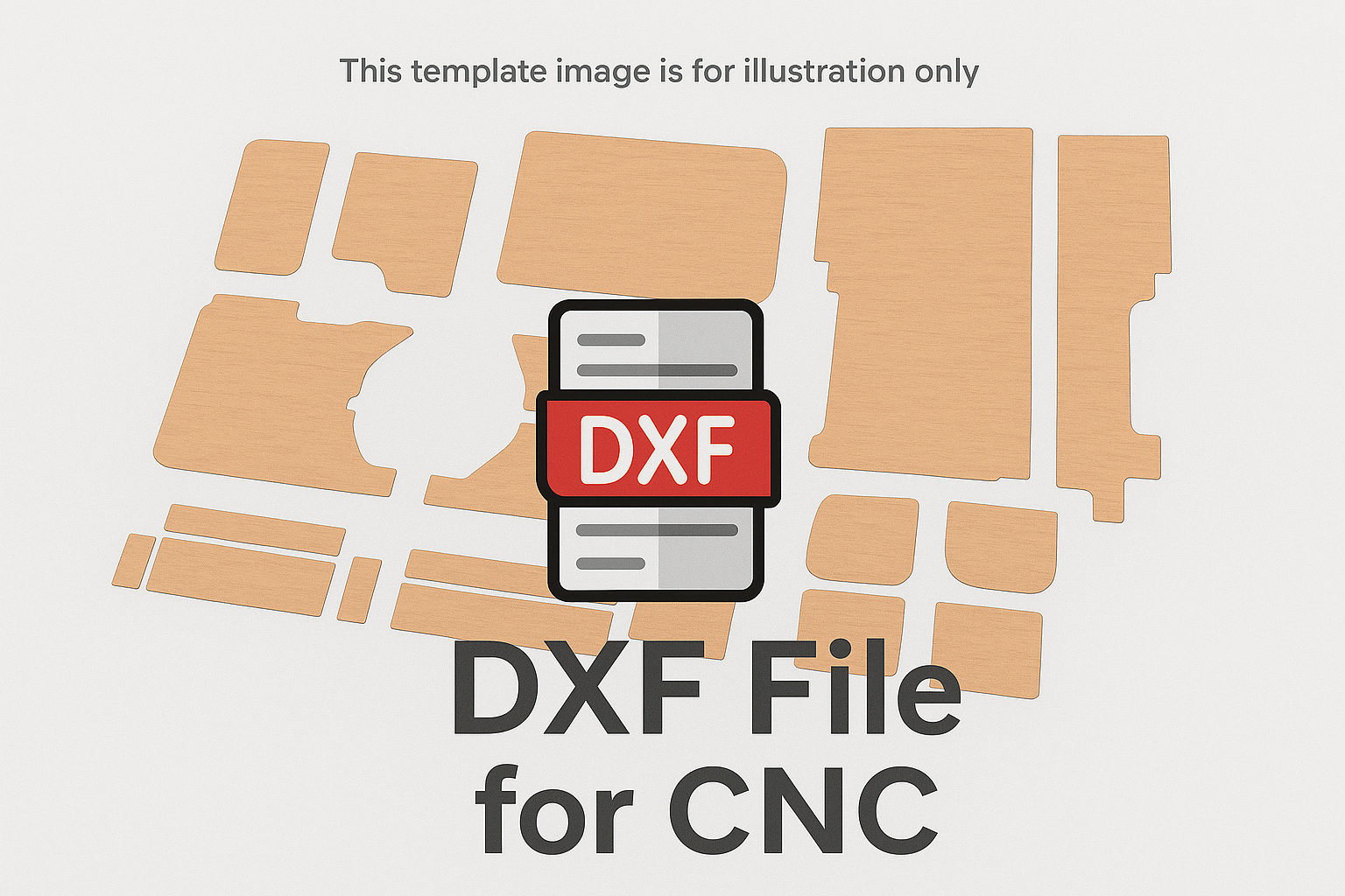 DXF File For Fiat Doblo 2010 to 2021 Full Ply Lining Kit L2H1 LWB
