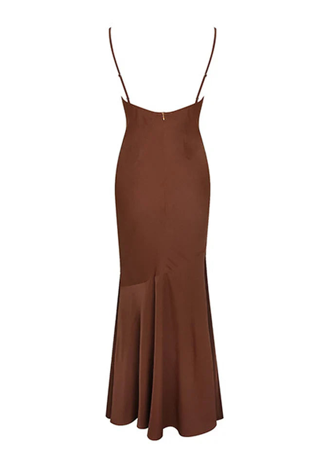 Brilliant Belle Satin Maxi Dress