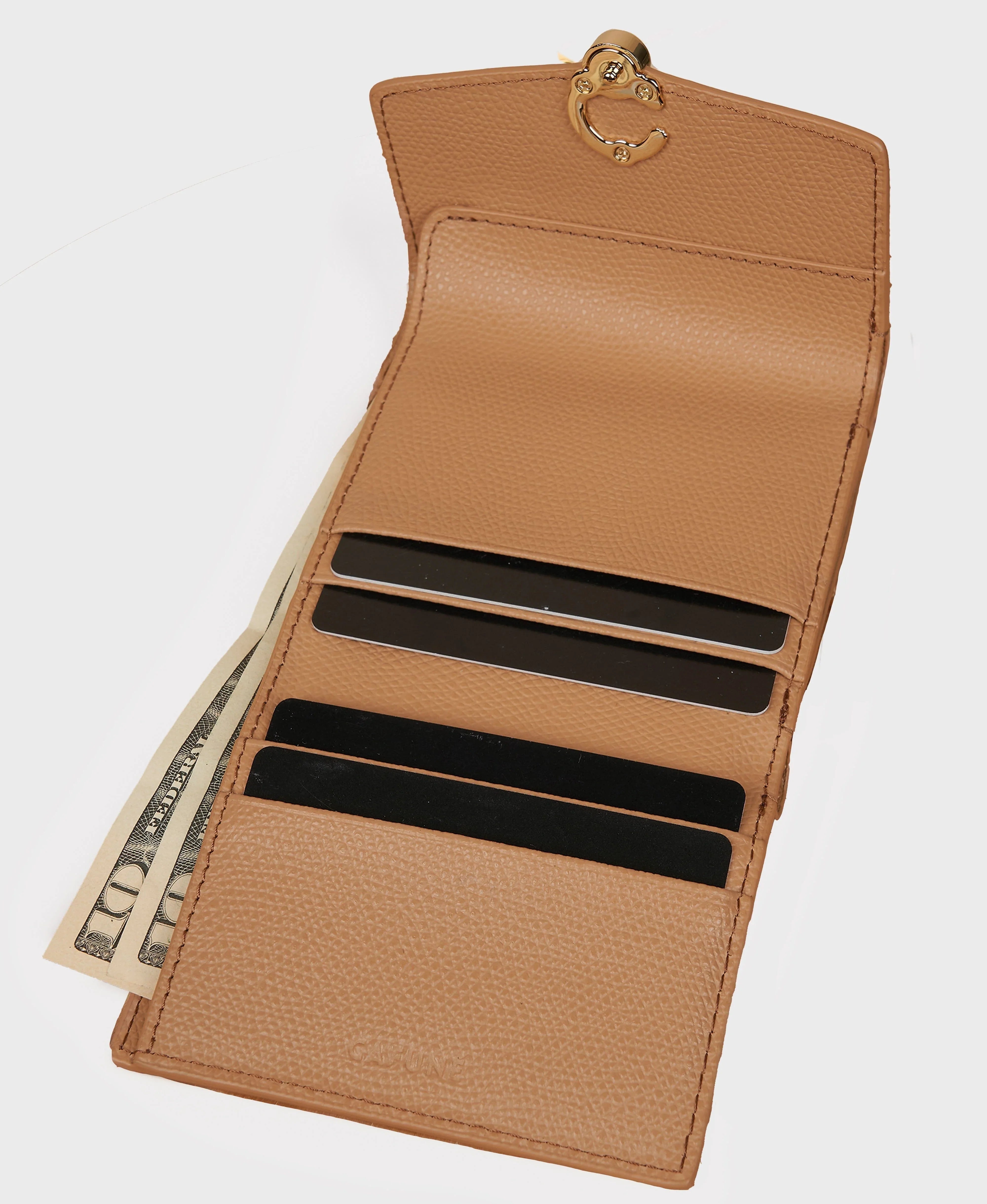 Double-C Wallet - Camel