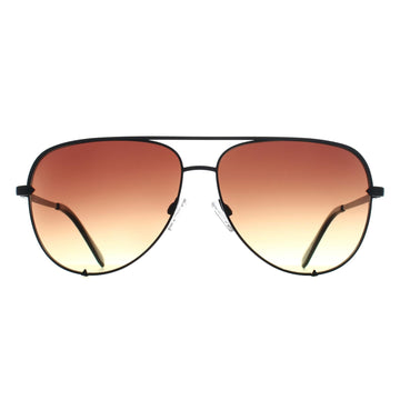 Quay Sunglasses High Key Extra Large 78615 Black Brown Yellow Gradient