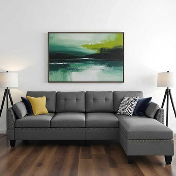 Elora Modular 5 Seater Sofa For Living Room - TORQUE INNOVATIONS PRIVATE LIMITED