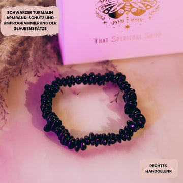ENERGY PROTECTION TURMALIN SPLITTERARMBAND - thatspiritualshop.de