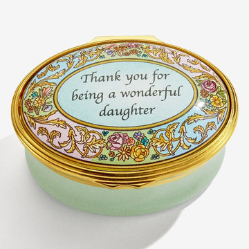 "Wonderful Daughter" Enamel Box - Personalised
