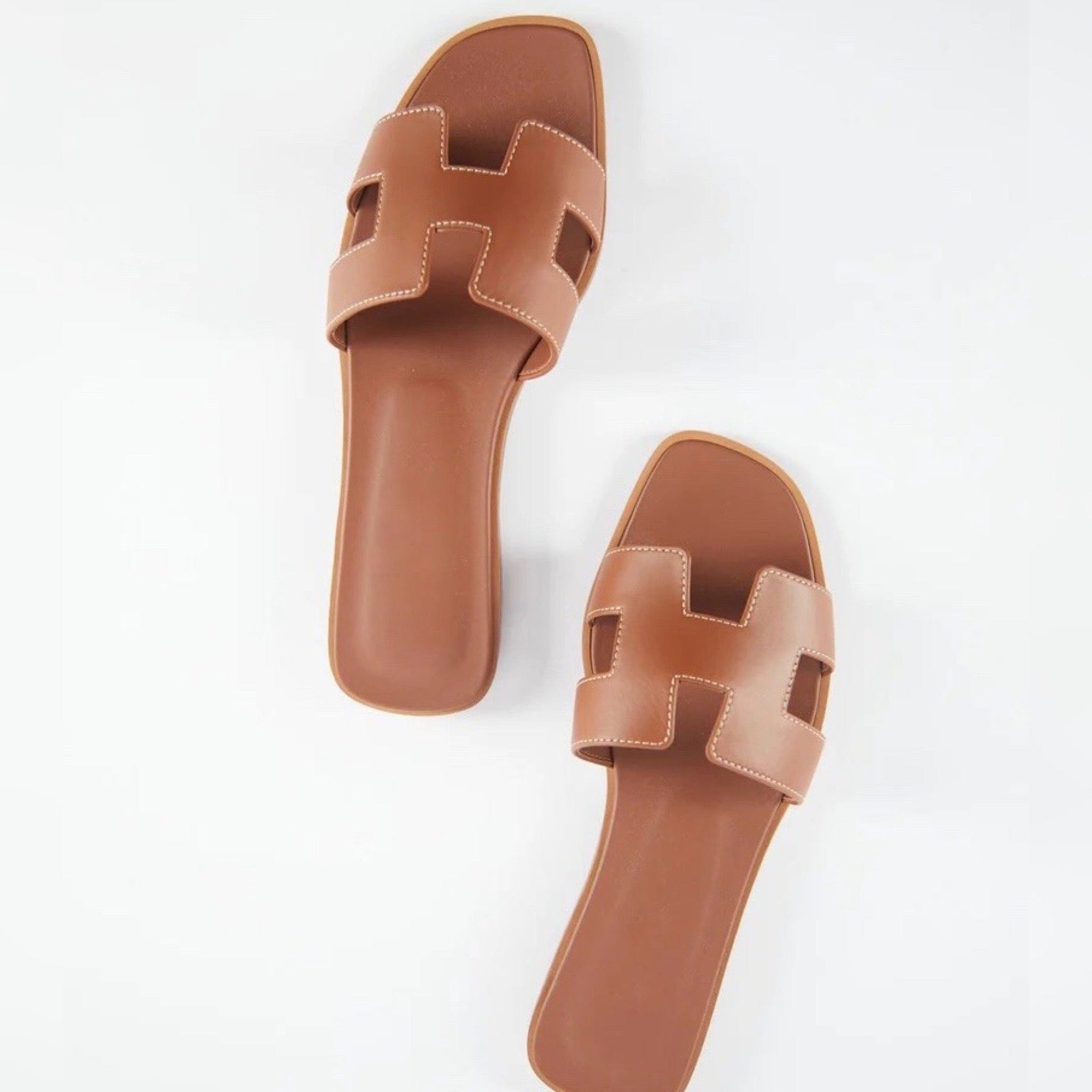 Bolendo Damen Slippers – Luxuriöse & Bequeme Sommer Schlappen aus Leder | Rutschfest & Elegant