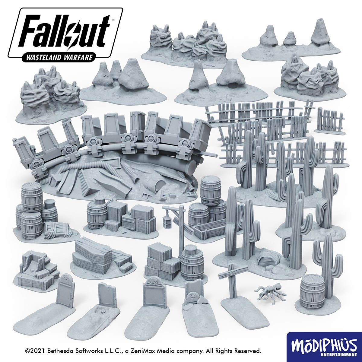Fallout: Wasteland Warfare - Print at Home - Dry Rock Gulch Bundle Fallout: Wasteland Warfare Modiphius Entertainment