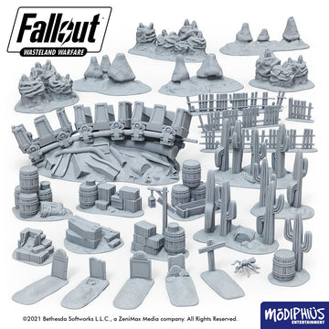 Fallout: Wasteland Warfare - Print at Home - Dry Rock Gulch Bundle Fallout: Wasteland Warfare Modiphius Entertainment