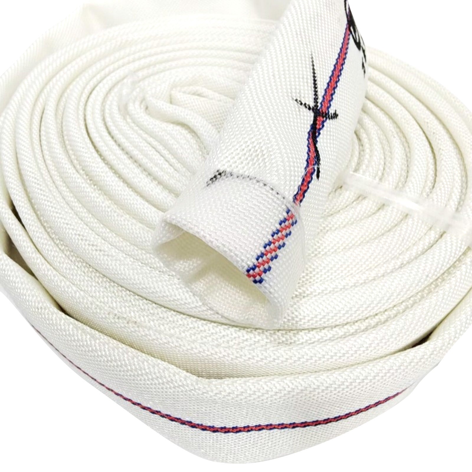 Tuyau Plat 32mm blanche PVC Longueur 20mètres tuyau de refoulement Tuyau de refoulement plat Tuyau Plat de Pompe tuyau souple plat