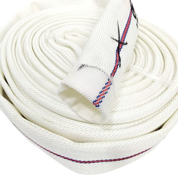 Tuyau Plat 32mm blanche PVC Longueur 20mètres tuyau de refoulement Tuyau de refoulement plat Tuyau Plat de Pompe tuyau souple plat