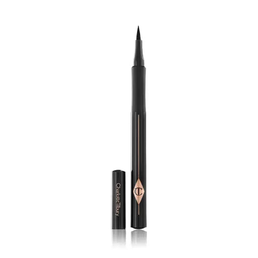 Charlotte Tilbury The Feline Flick Black Quick Fine Line Shodo Pen,  Unboxed