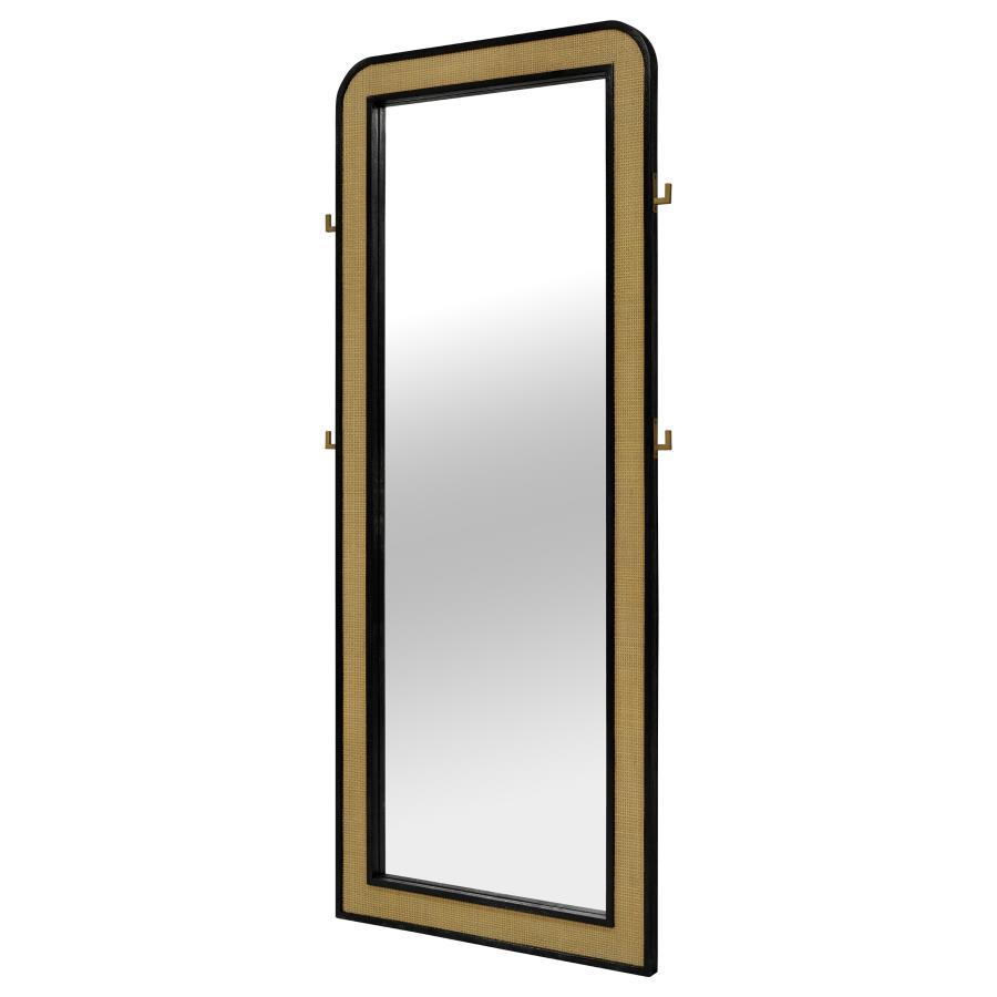Arini - Cane Weave Full Length Standing Floor Mirror