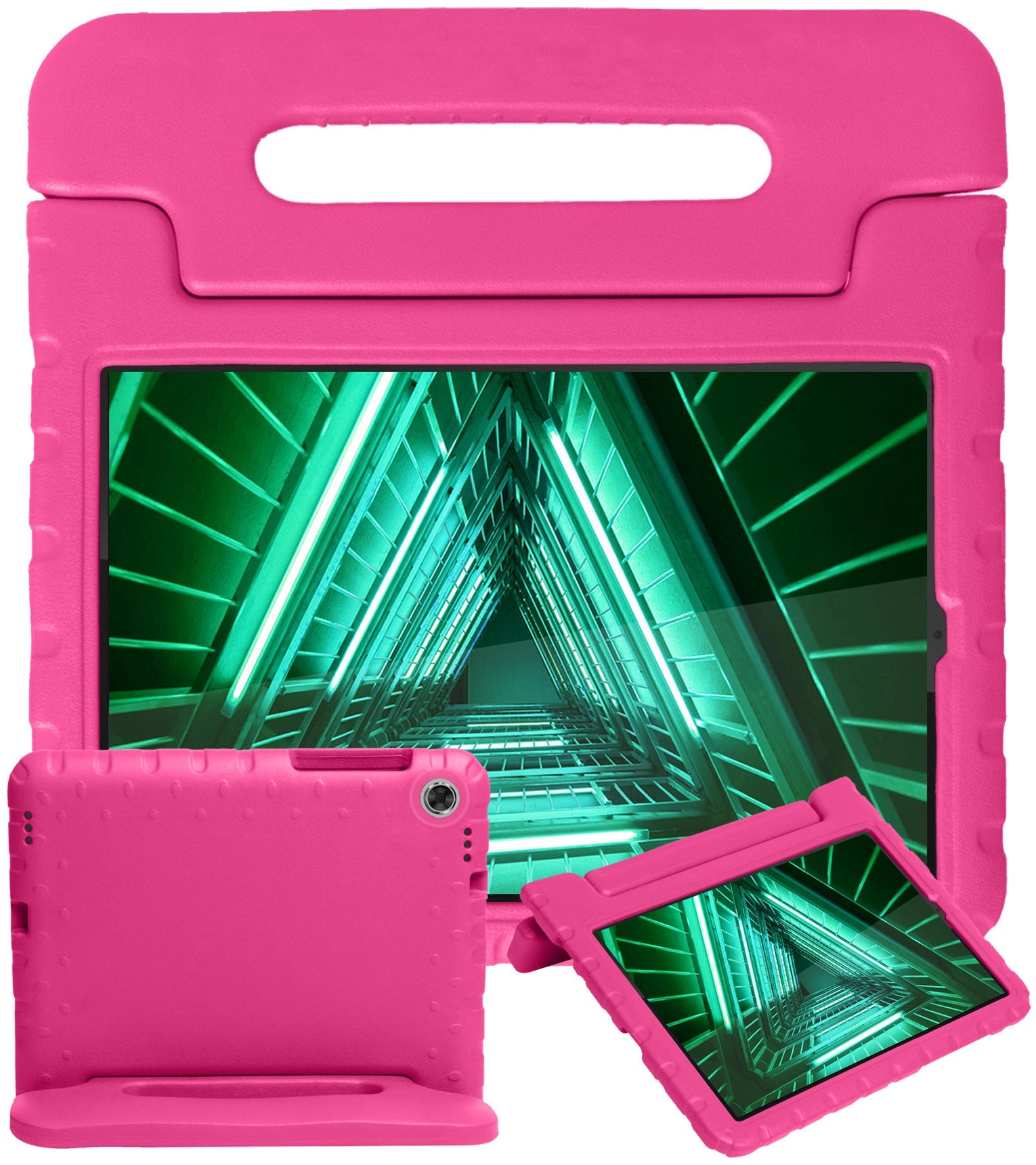 Lenovo Tab M10 FHD Plus 2nd Gen Kinderhoes Shockabsorberend Foam - Roze