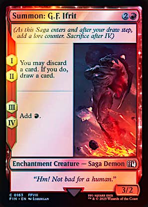 Summon: G.F. Ifrit | Final Fantasy Foil