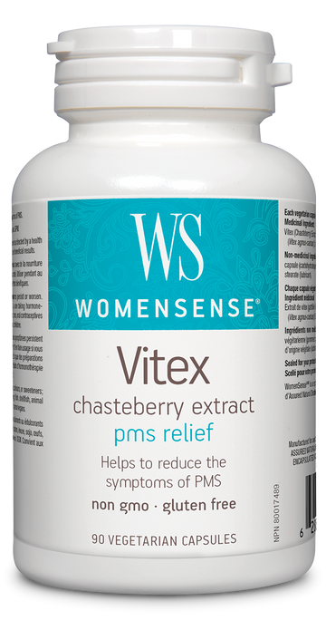 WomenSense® Vitex Chasteberry Extract PMS Relief 90 Vegetarian Capsules