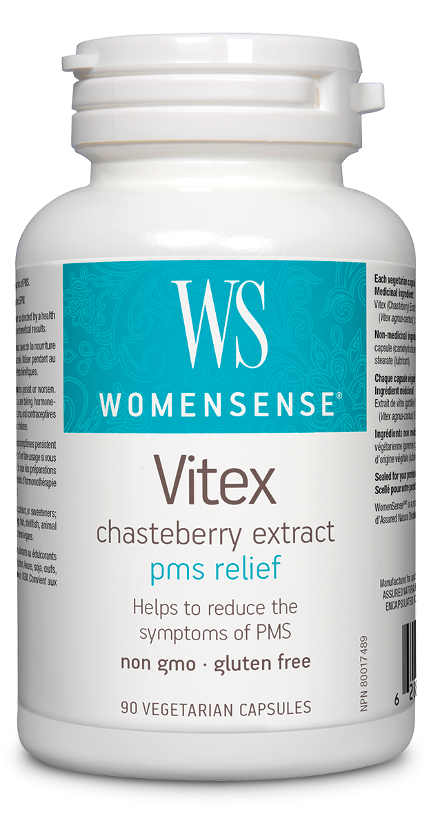 WomenSense® Vitex Chasteberry Extract PMS Relief 90 Vegetarian Capsules
