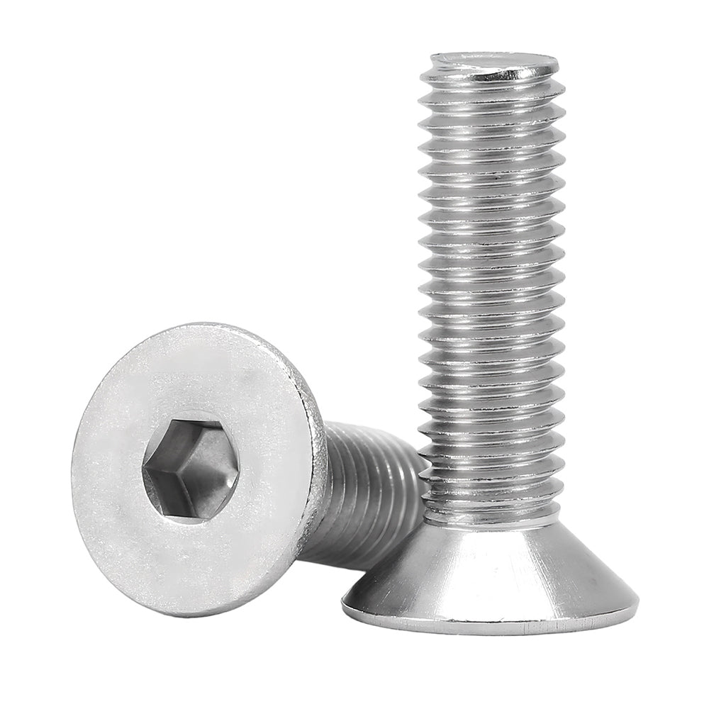 M12-1.75 x 50 mm Flat Socket Head Cap Screw Fully Threaded Stainless Steel 316, 300 pcs/Pack