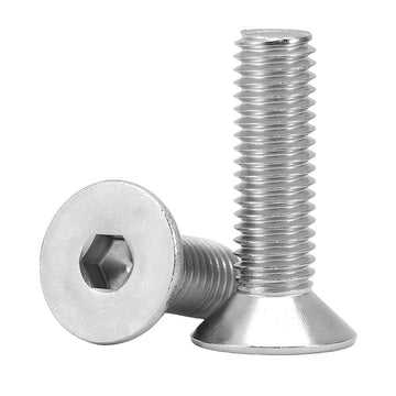 M12-1.75 x 50 mm Flat Socket Head Cap Screw Fully Threaded Stainless Steel 316, 300 pcs/Pack