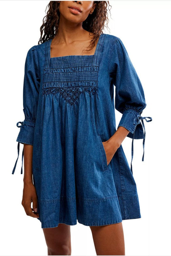 Sonora Denim Mini Dress - Midnight Rinse