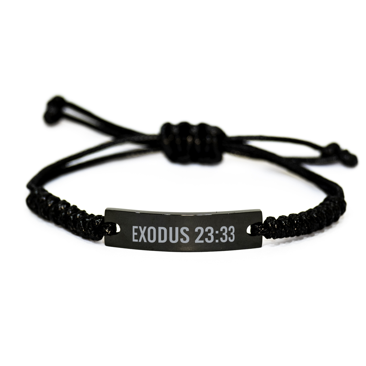 Exodus 23 33 Bracelet Exodus 23:33 Gift Bible Verse Scripture Stainless Steel Bracelet – front view
