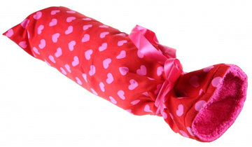 Louka Kruikenzak rood met roze hartjes