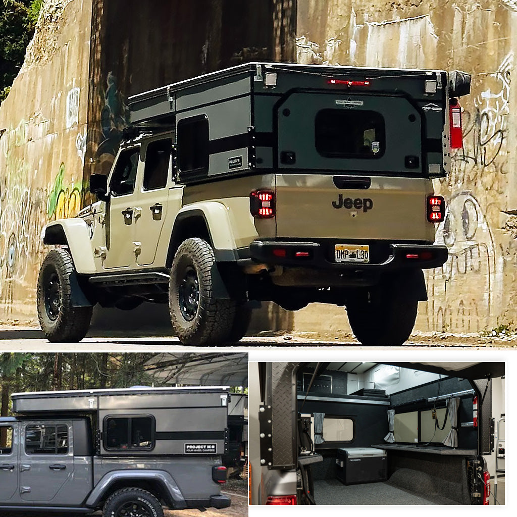 Coming in July: 2026 PROJECT M Four Wheel Camper Truck Bed Topper for Jeep Gladiator