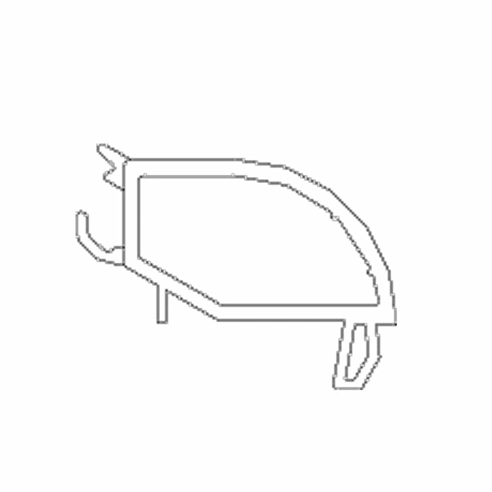 Gealan Fenster Weiss (ähnlich RAL9016) / 40cm Gealan Kunststoff Glasleiste 715400GC