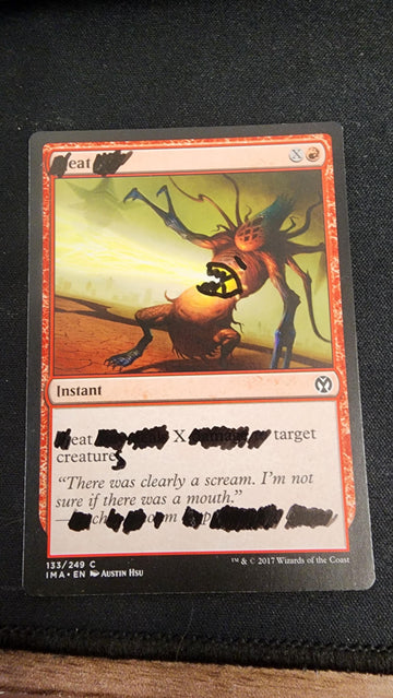Given the running meme, whats your favourite sharpie draft/redacted card? : r/mtg