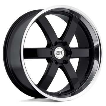 Black Rhino PONDORA 20X8.5 30 6X135/6X135 GLOSS BLACK W/ MACHINE RING