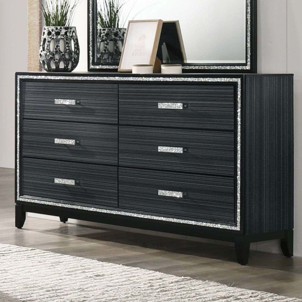 Acme Haiden Weathered Black Dresser