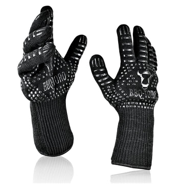 Grillhandschuhe, 2er Set, feuerfest bis 800 °C, Anti-Rutsch