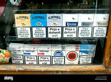 Cigarette packs with warnings hi-res stock photography and images