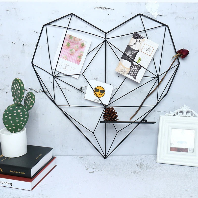 Heart Wire Metal Photo Display Frame