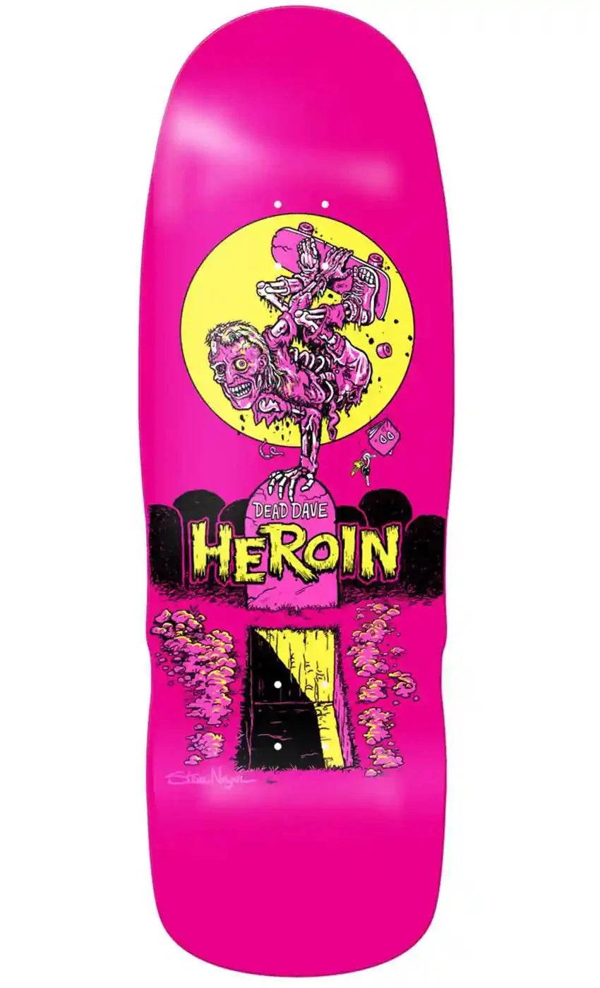 Heroin Skateboards - Heroin Dead Dave Zombie 10.4 Shaped Deck