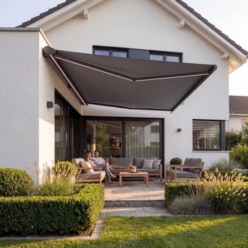 SkyPergola SkyShade LED Sonnenmarkise - motorisiert