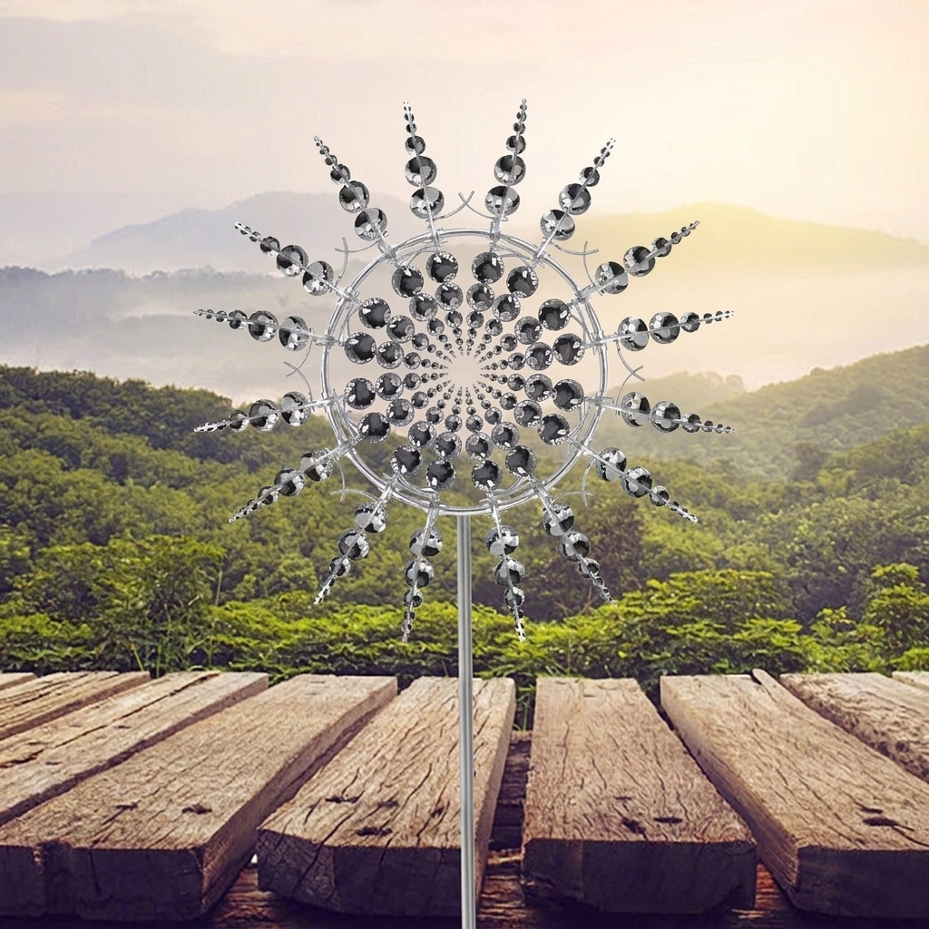Anti-Roest Kinetisch Metaal Windspinner Windmolen