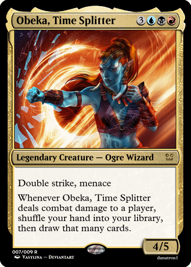 How would I make it clear that this draws equal to damage dealt, not cards discarded? : r/custommagic