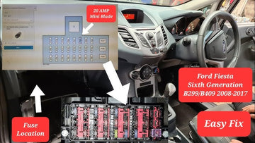 charging socket | cigarette lighter fuse location on Ford Fiesta mk6 #fordclub