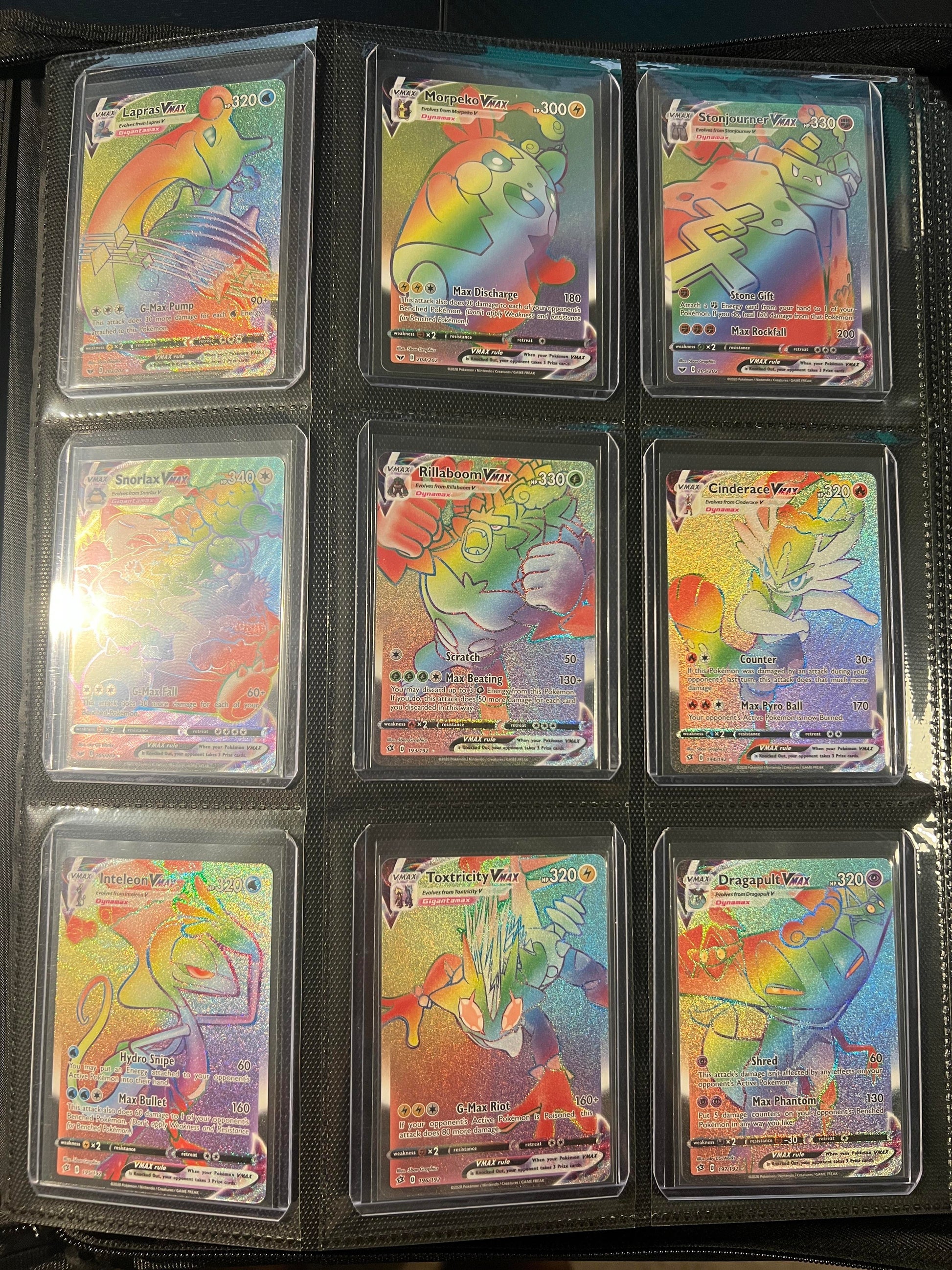 I can finally present to everyone my SWSH Rainbow Master Set. All Vmax,  Vstar, and Trainers organized by card type and then set number. :  r/PokemonTCG