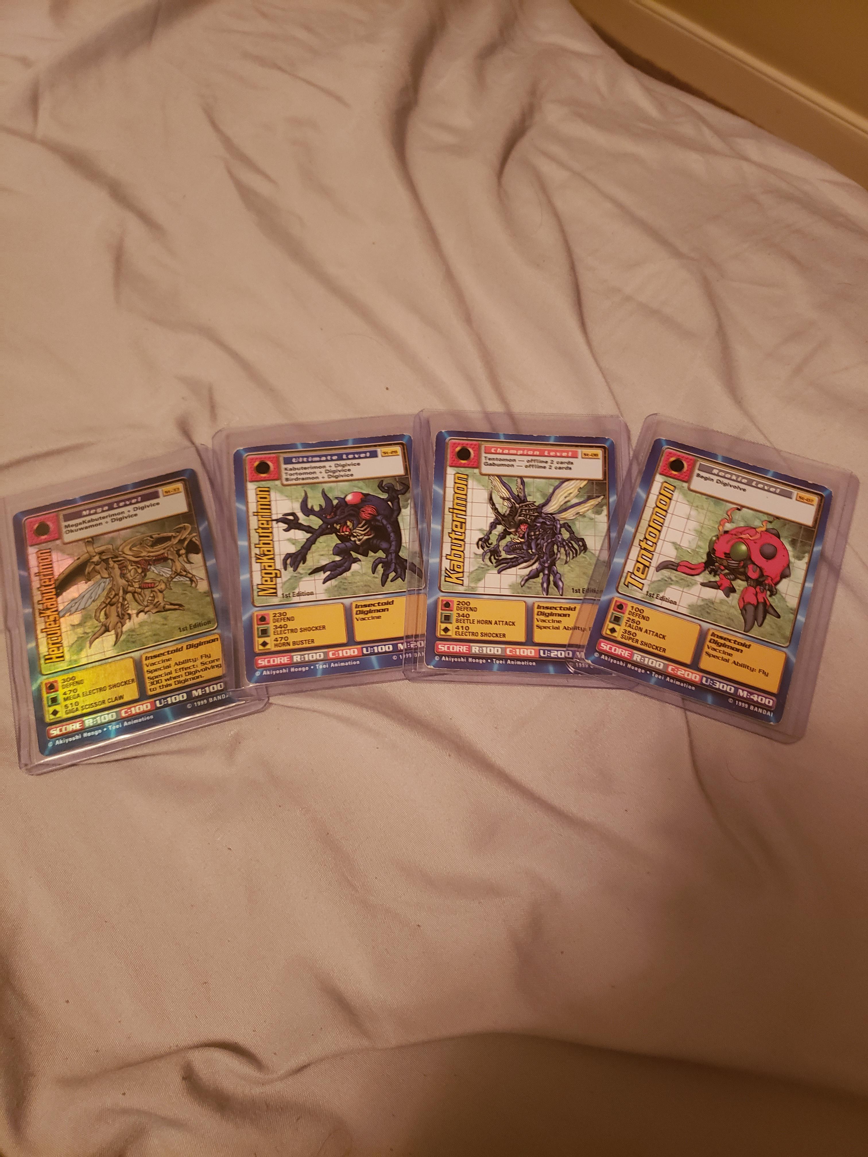 How much do you think these digimon cards are worth? All 1st editions, mega level is holographic. All near mint... : r/digimon