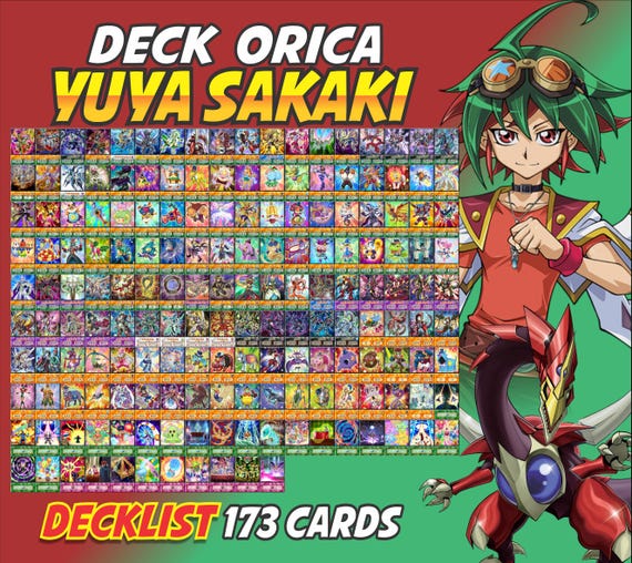 Yuya Sakaki Deck Anime (170 Cards +36 Rare) Playmat & Deckbox Ygo