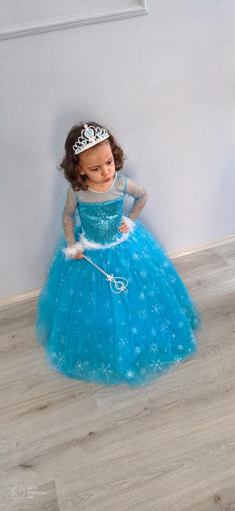 Elsa Costume For Girl, Princess Elsa Inspired Dress, Toddler Frozen Dress, Frozen Elsa Birthday Costume