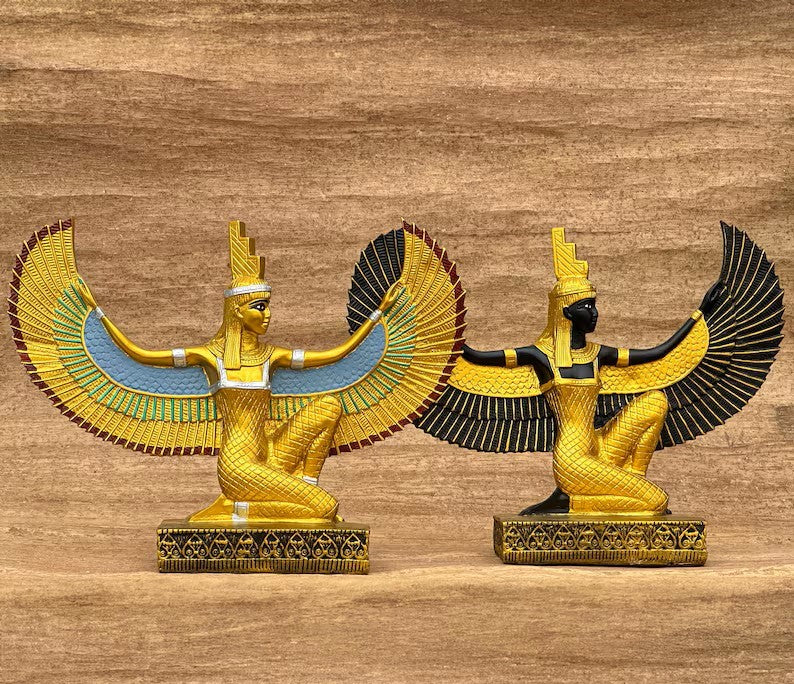Authentic Isis Statue – Handmade Egyptian Goddess of Magic Sculpture