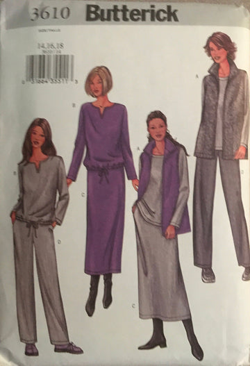 Butterick 3610 Sewing Pattern (Vintage) UNCUT